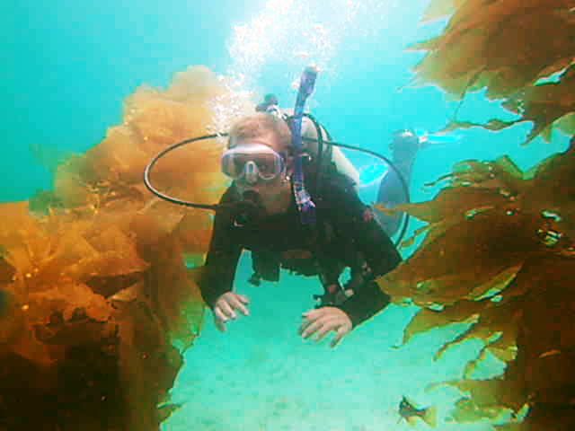 Chris underwater